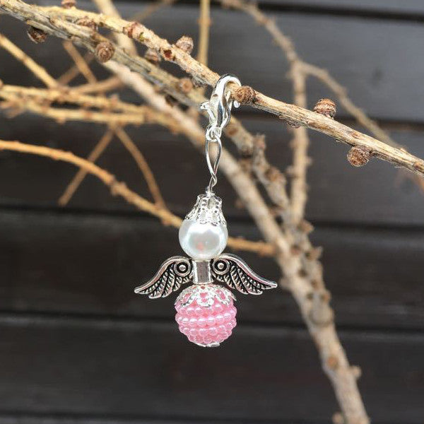 Schutzengel Rosa Miniperlen